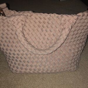Pale pink woven Antonio melani bag